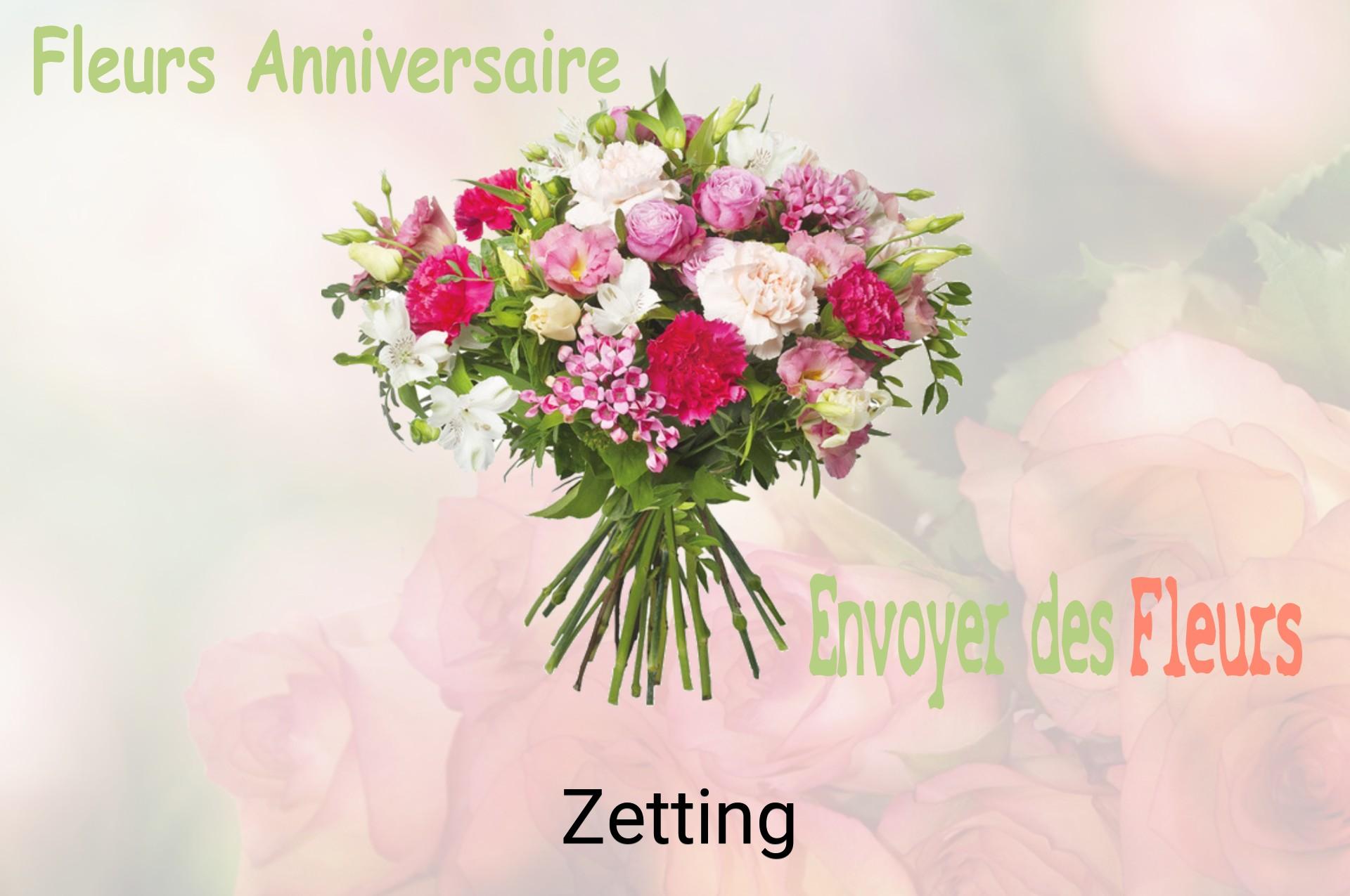 Bouquet de fleurs d’anniversaire livré à Zetting