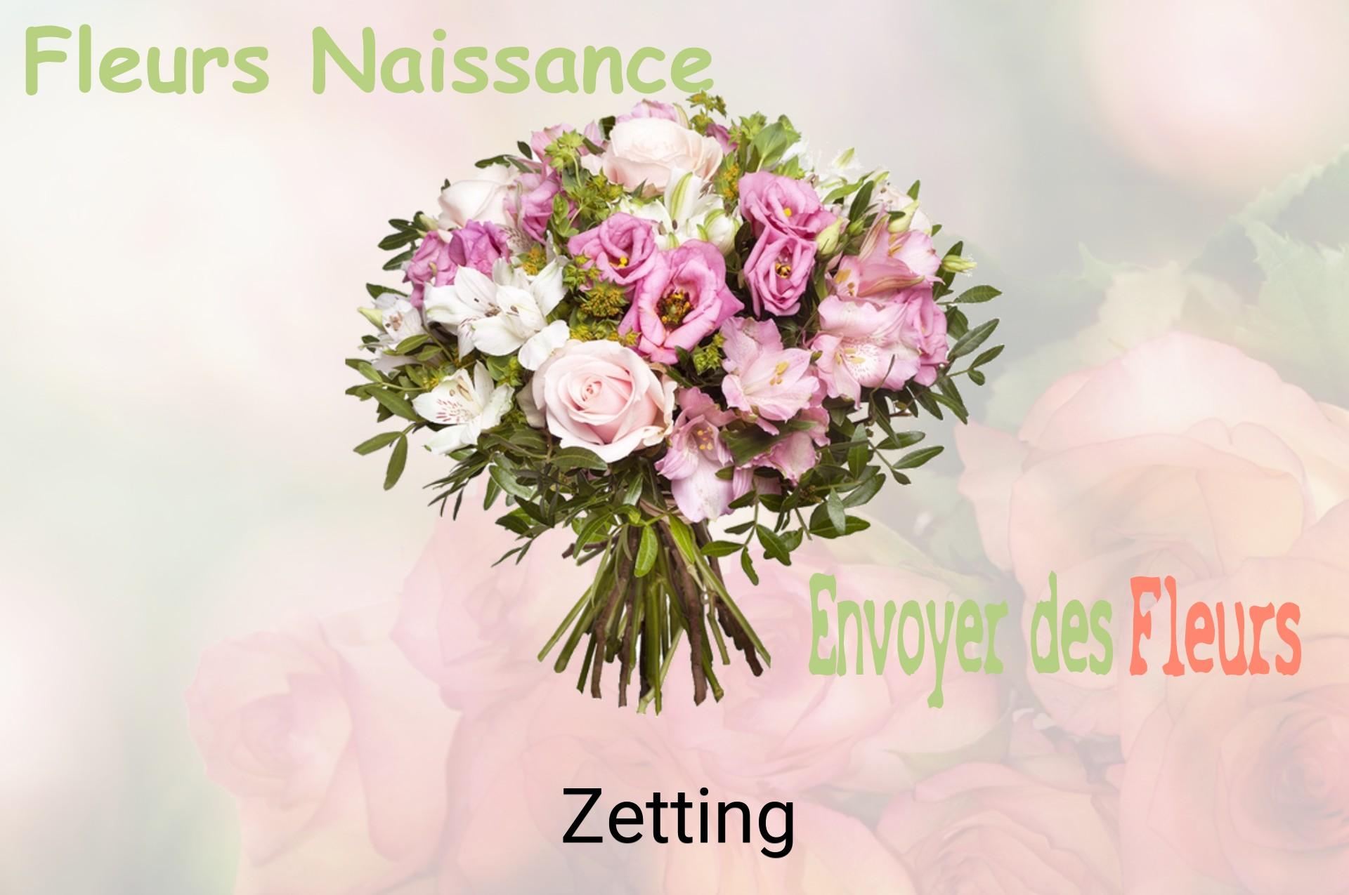 Bouquet de fleurs de naissance livré à Zetting